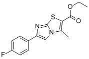 6-(4-FLUOROPHENYL)-3-METHYLIMIDAZO[2,1-B]THIAZOLE-2-CARBOXYLIC ACID ETHYL ESTER CAS#: 914204-71-0
