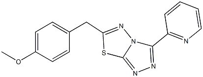 6-(4-methoxybenzyl)-3-(pyridin-2-yl)[1,2,4]triazolo[3,4-b][1,3,4]thiadiazole CAS#: 929823-63-2