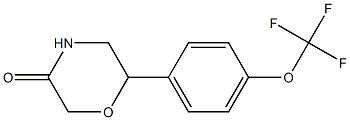 6-[4-(trifluoromethoxy)phenyl]-3-morpholinone CAS#: 951627-15-9
