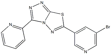 6-(5-bromo-3-pyridinyl)-3-(2-pyridinyl)[1,2,4]triazolo[3,4-b][1,3,4]thiadiazole CAS#: 929844-68-8