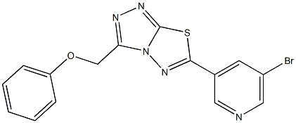 [6-(5-bromo-3-pyridinyl)[1,2,4]triazolo[3,4-b][1,3,4]thiadiazol-3-yl]methyl phenyl ether CAS#: 929828-85-3