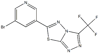 6-(5-bromopyridin-3-yl)-3-(trifluoromethyl)[1,2,4]triazolo[3,4-b][1,3,4]thiadiazole CAS#: 929865-11-2
