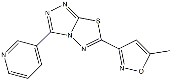 6-(5-methyl-3-isoxazolyl)-3-(3-pyridinyl)[1,2,4]triazolo[3,4-b][1,3,4]thiadiazole CAS#: 954756-38-8
