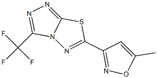 6-(5-methyl-3-isoxazolyl)-3-(trifluoromethyl)[1,2,4]triazolo[3,4-b][1,3,4]thiadiazole CAS#: 954782-80-0