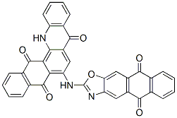 6-[(5,10-dihydro-5,10-dioxoanthra[2,3-d]oxazol-2-yl)amino]naphth[2,3-c]acridine-5,8,14(13H)-trione CAS#: 99688-44-5