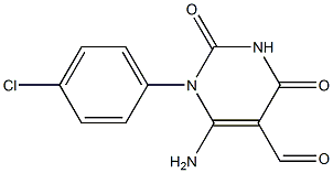 6-Amino-1-(4-chlorophenyl)-2,4-dioxo-1,2,3,4-tetrahydropyrimidine-5-carbaldehyde CAS#: 900463-59-4