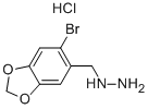 (6-BROMO-1,3-BENZODIOXOL-5-YL)METHYL]HYDRAZINE HYDROCHLORIDE CAS#: 926268-72-6