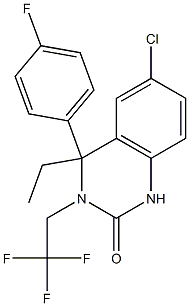 6-Chloro-4-ethyl-4-(4-fluorophenyl)-3,4-dihydro-3-(2,2,2-trifluoroethyl)-2(1H)-quinazolinone CAS#: 910483-02-2