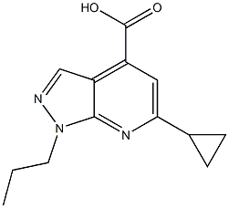 6-Cyclopropyl-1-propyl-pyrazolo[3,4-b]pyridine-4-carboxylic acid CAS#: 937597-47-2