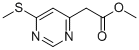 (6-METHYLSULFANYL-PYRIMIDIN-4-YL)-ACETIC ACID METHYL ESTER CAS#: 946422-10-2