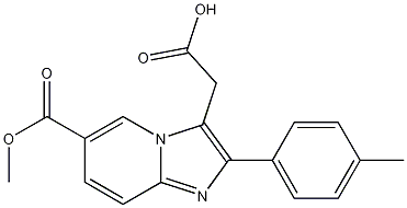 6-(Methoxycarbonyl)-2-(4-methylphenyl)imidazo[1,2-a]pyridine-3-acetic Acid, CAS#: 917252-80-3