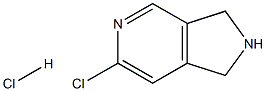 6-chloro-2,3-dihydro-1H-pyrrolo[3,4-c]pyridine hydrochloride CAS#: 905273-90-7