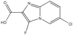 6-chloro-3-fluoroimidazo[1,2-a]pyridine-2-carboxylic acid(SALTDATA: 0.85HCl H2O) CAS#: 937600-35-6