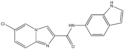 6-chloro-N-1H-indol-6-yl-Imidazo[1,2-a]pyridine-2-carboxamide CAS#: 951998-76-8