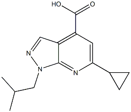 6-cyclopropyl-1-isobutyl-1H-pyrazolo[3,4-b]pyridine-4-carboxylic acid CAS#: 954275-78-6