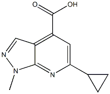 6-cyclopropyl-1-methyl-1H-pyrazolo[3,4-b]pyridine-4-carboxylic acid CAS#: 937597-44-9