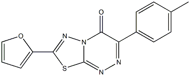 7-(2-furyl)-3-(4-methylphenyl)-4H-[1,3,4]thiadiazolo[2,3-c][1,2,4]triazin-4-one CAS#: 929864-39-1