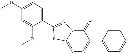 7-(2,4-dimethoxyphenyl)-3-(4-methylphenyl)-4H-[1,3,4]thiadiazolo[2,3-c][1,2,4]triazin-4-one CAS#: 929839-29-2