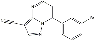 7-(3-Bromophenyl)pyrazolo[1,5-a]pyrimidine-3-carbonitrile CAS#: 933054-30-9
