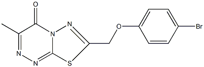 7-[(4-bromophenoxy)methyl]-3-methyl-4H-[1,3,4]thiadiazolo[2,3-c][1,2,4]triazin-4-one CAS#: 919029-69-9