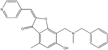 7-{[benzyl(methyl)amino]methyl}-6-hydroxy-4-methyl-2-(4-pyridinylmethylene)-1-benzofuran-3(2H)-one CAS#: 903868-27-9
