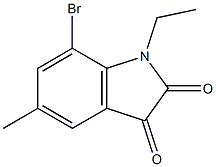 7-bromo-1-ethyl-5-methyl-1H-indole-2,3-dione(SALTDATA: FREE) CAS#: 937664-94-3