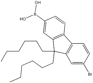7-bromo-9,9-dihexylfluoren-2-yl-boronic acid CAS#: 934762-26-2