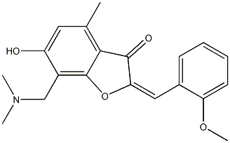 7-[(dimethylamino)methyl]-6-hydroxy-2-(2-methoxybenzylidene)-4-methyl-1-benzofuran-3(2H)-one CAS#: 904011-74-1