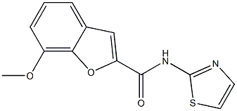 7-methoxy-N-(1,3-thiazol-2-yl)-1-benzofuran-2-carboxamide CAS#: 921873-80-5