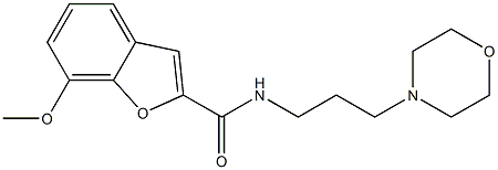 7-methoxy-N-[3-(morpholin-4-yl)propyl]-1-benzofuran-2-carboxamide CAS#: 951994-18-6