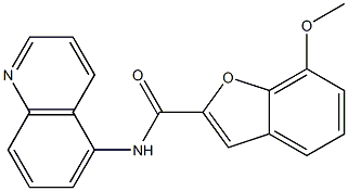 7-methoxy-N-(quinolin-5-yl)-1-benzofuran-2-carboxamide CAS#: 951926-48-0