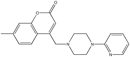 7-methyl-4-{[4-(pyridin-2-yl)piperazin-1-yl]methyl}-2H-chromen-2-one CAS#: 945194-21-8