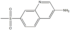 7-(methylsulfonyl)quinolin-3-amine CAS#: 944401-82-5
