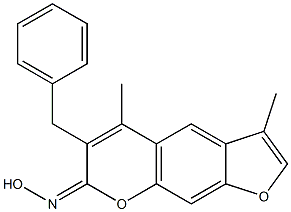 (7E)-6-benzyl-N-hydroxy-3,5-dimethyl-7H-furo[3,2-g]chromen-7-imine CAS#: 929826-35-7