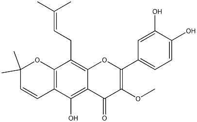8-(3,4-Dihydroxyphenyl)-5-hydroxy-7-methoxy-2,2-dimethyl-10-(3-methyl-2-butenyl)-2H,6H-benzo[1,2-b:5,4-b']dipyran-6-one CAS#: 99217-69-3