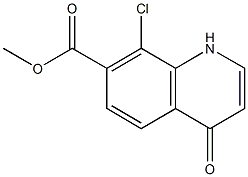 8-CHLORO-4-OXO-1,4-DIHYDRO-QUINOLINE-7-CARBOXYLIC ACID METHYL ESTER CAS#: 948573-54-4