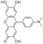 9-DIMETHYLAMINOPHENYL-2,3,7-TRIHYDROXY-6-FLUORONE CAS#: 98715-33-4