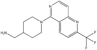 1-{1-[2-(TRIFLUOROMETHYL)-1,6-NAPHTHYRIDIN-5-YL]PIPERIDIN-4-YL}METHANAMINE CAS#: 909644-98-0
