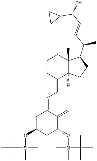9,10-Secochola-5,7,10(19),22-tetraen-24-ol, 24-cyclopropyl-1,3-bis[[(1,1-diMethylethyl)diMethylsilyl]oxy]-, (1α,3β,5Z,7E,24S)- (9CI) CAS#: 910133-69-6