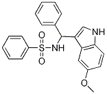 N-[(5-methoxy-1H-indol-3-yl)-phenyl-methyl]-benzenesulfonamide CAS#: 929050-91-9