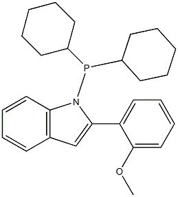 N-(Dicyclohexylphosphino)-2-(2′-methoxyphenyl)indole CAS#: 947402-60-0