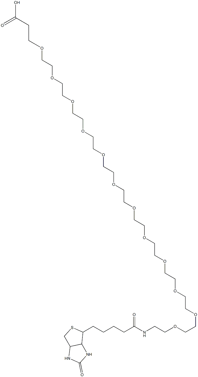 O-[2-(Biotinyl-amino)ethyl]-Oμ-(2-carboxyethyl)polyethylene  glycol  3000 CAS#: 948595-11-7