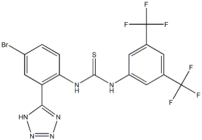N′-[3,5-Bis(trifluoromethyl)phenyl]-N-[4-bromo-2-(2H-tetrazol-5-yl)phenyl]-thiourea CAS#: 956014-19-0