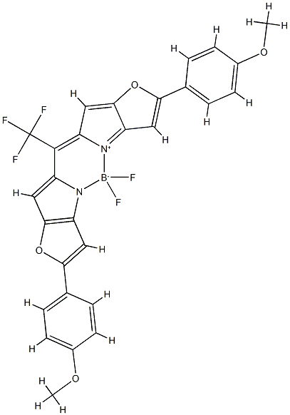 (T-4)-Difluoro[2-(4-Methoxyphenyl)-5-[2,2,2-trifluoro-1-[2-(4-Methoxyphenyl)-5H-furo[3,2-b]pyrrol-5-ylidene-κN4]ethyl]-4H-furo[3,2-b]pyrrolato-κN4]boron CAS#: 956296-69-8
