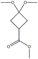 3,3-Dimethoxycyclobutane-1-carboxylate methyl ester CAS#: 98231-07-3