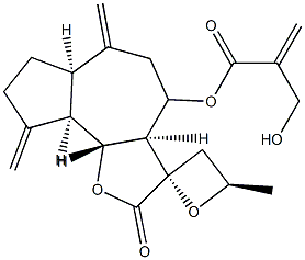 2-(Hydroxymethyl)propenoic acid (3S,4'R)-3aβ,4,5,6,6aβ,7,8,9,9aβ,9bα-decahydro-4'-methyl-6,9-bismethylene-2-oxospiro[azuleno[4,5-b]furan-3(2H),2'-oxetan]-4β-yl ester CAS#: 99305-08-5