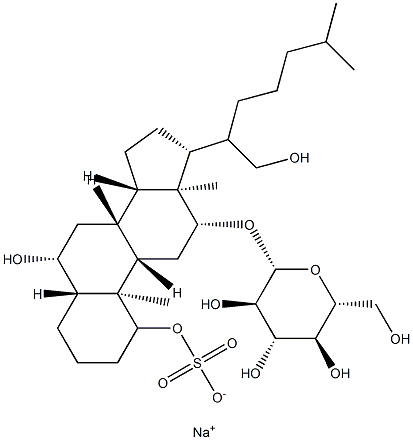 6β,21-Dihydroxy-3α-(sodiosulfooxy)-5α-cholestan-12β-yl β-D-glucopyranoside CAS#: 99458-04-5