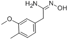 BENZENEETHANIMIDAMIDE, N-HYDROXY-3-METHOXY-4-METHYL- CAS#: 926217-12-1