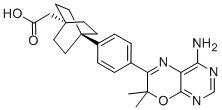 BICYCLO[2.2.2]OCTANE-1-ACETIC ACID, 4-[4-(4-AMINO-7,7-DIMETHYL-7H-PYRIMIDO[4,5-B][1,4]OXAZIN-6-YL)PHENYL]- CAS#: 942999-61-3