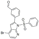 Benzaldehyde, 3-[4-broMo-1-(phenylsulfonyl)-1H-pyrrolo[2,3-b]pyridin-2-yl]- CAS#: 942920-67-4